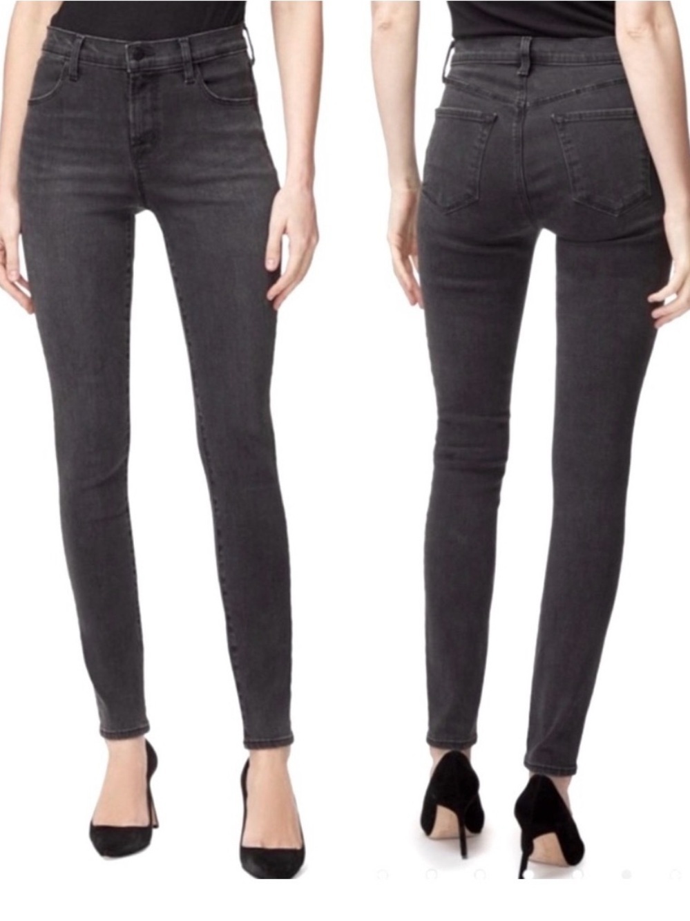 J Brand Maria high-rise Jean Black Faded Wash Size 26